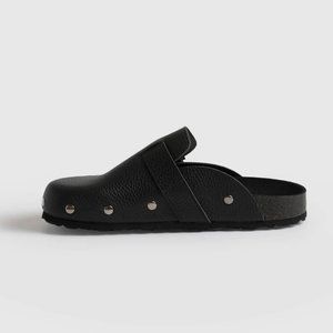 Saint + Sofia STUDDED CLOGS - BLACK  Size 10